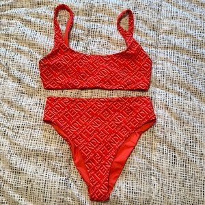 Fendi x skims two piece bathing suit
